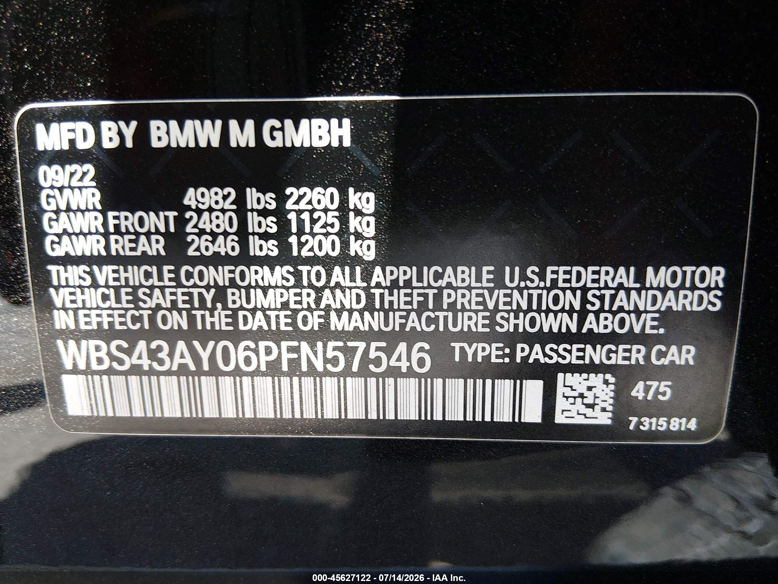 2023 BMW M3 M3 xDrive Competition