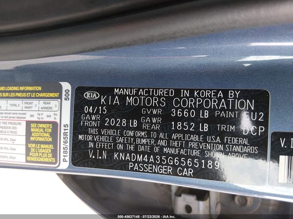 2016 KIA RIO LX