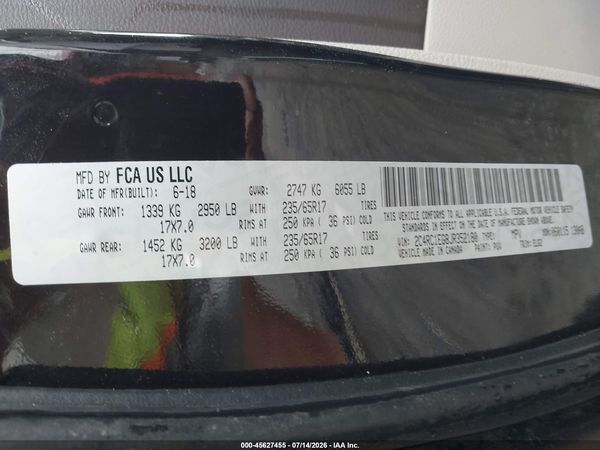 2018 CHRYSLER PACIFICA TOURING L PLUS