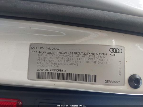2017 AUDI A4