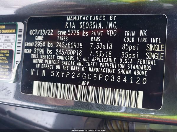 2023 KIA TELLURIDE LX