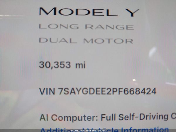 2023 TESLA MODEL Y