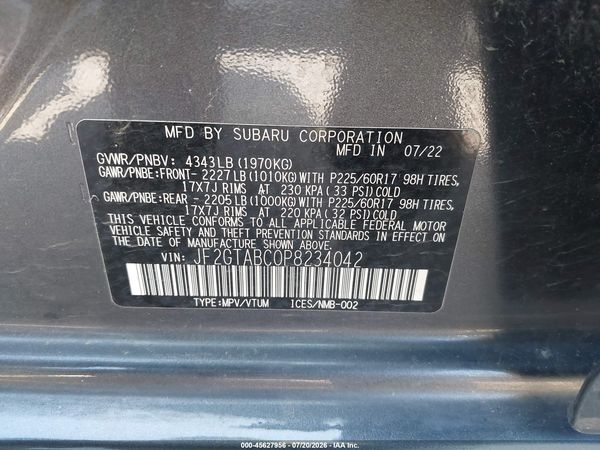 2023 SUBARU CROSSTREK Base