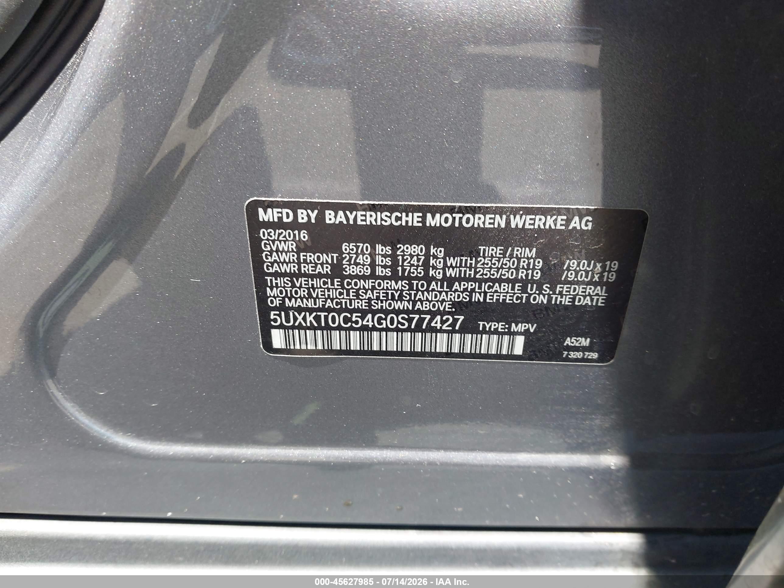 2016 BMW X5 EDRIVE XDRIVE40E