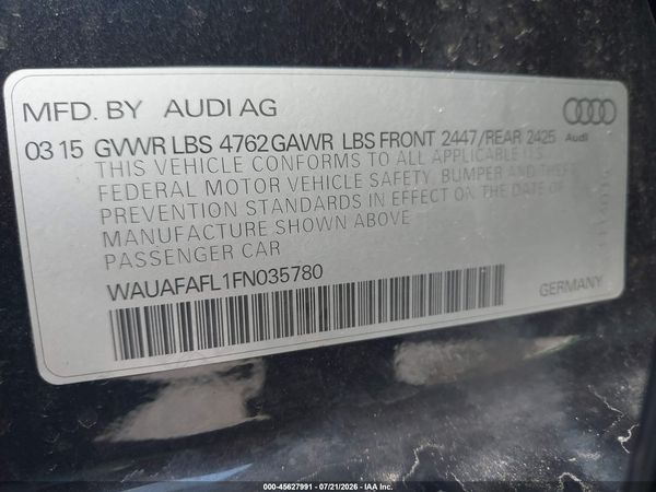 2015 AUDI A4 2.0T PREMIUM