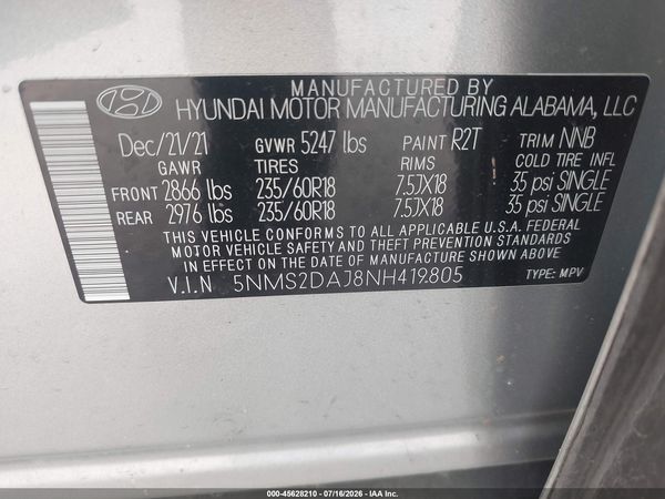 2022 HYUNDAI SANTA FE SEL