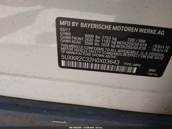 2017 BMW X5 SDRIVE35I