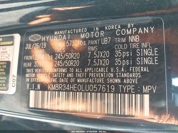 2020 HYUNDAI PALISADE SEL
