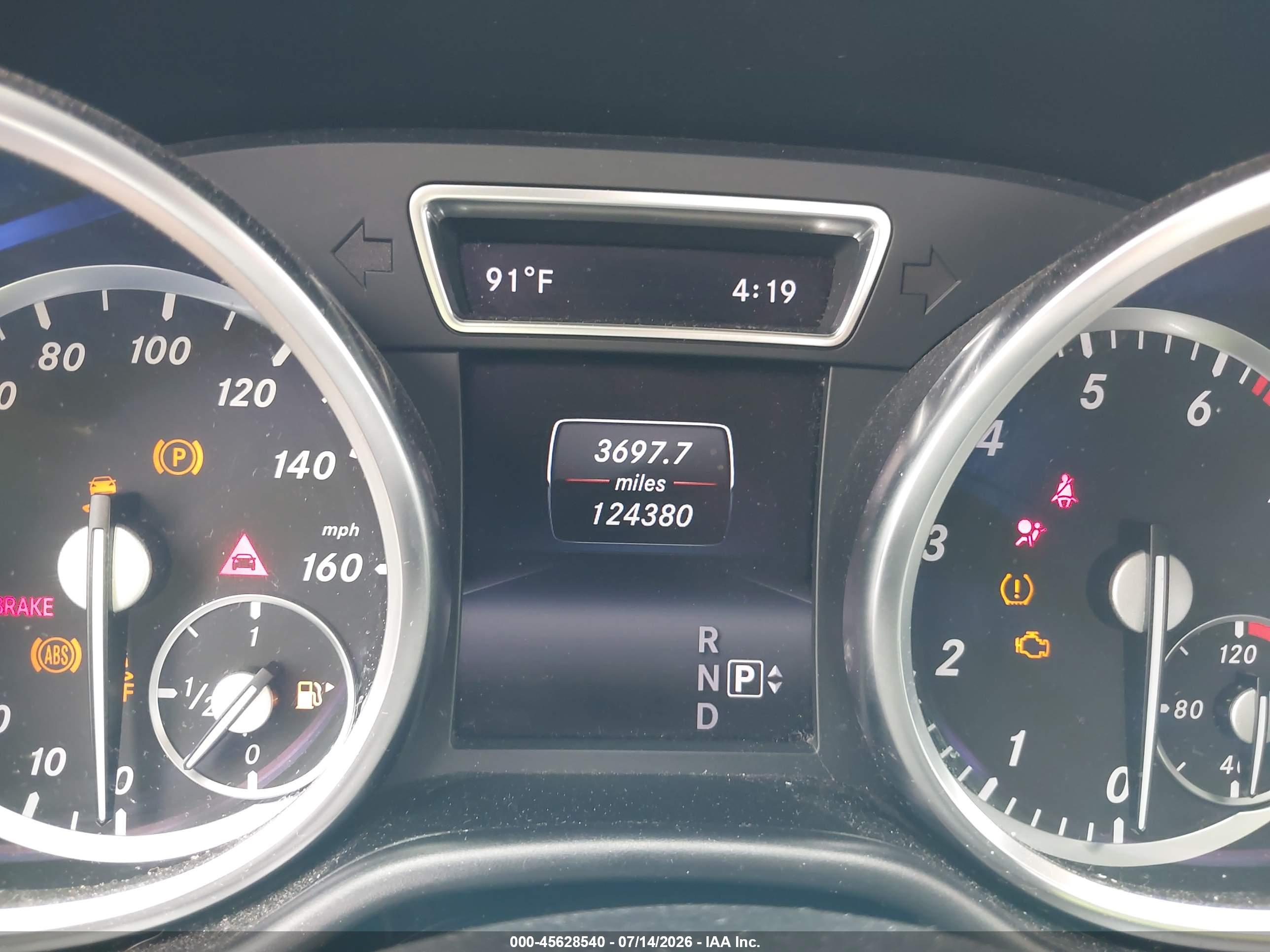 2014 MERCEDES-BENZ ML 350 ML350