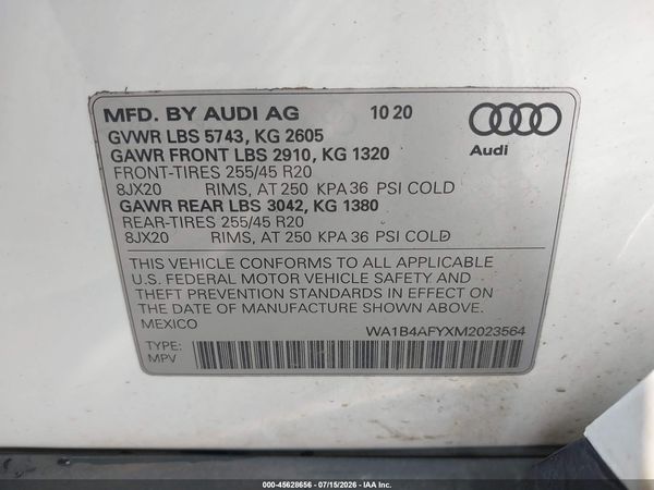 2021 AUDI SQ5