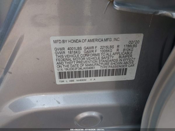 2020 ACURA ILX STANDARD