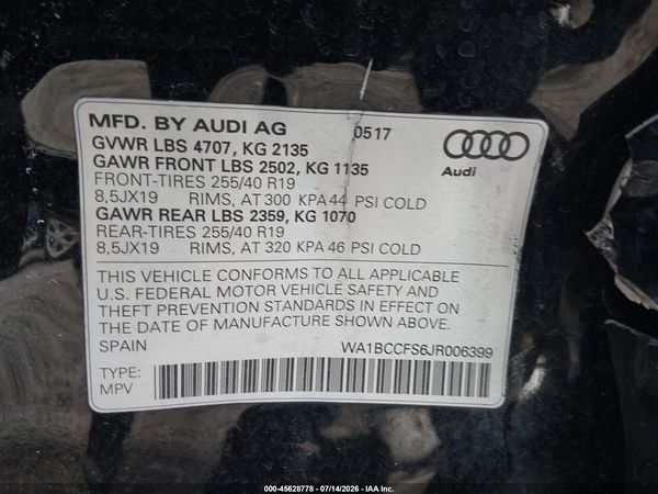 2018 AUDI Q3