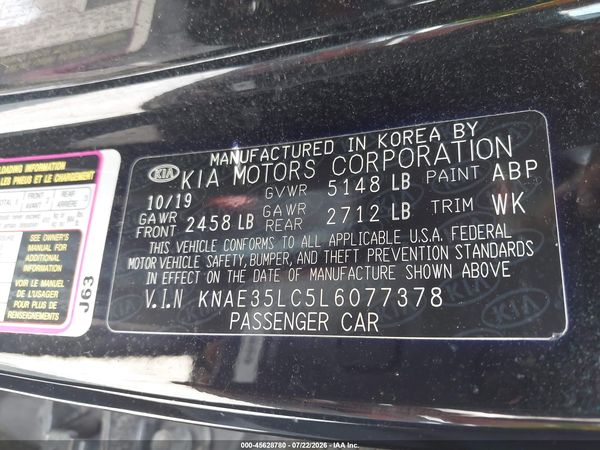 2020 KIA STINGER GT