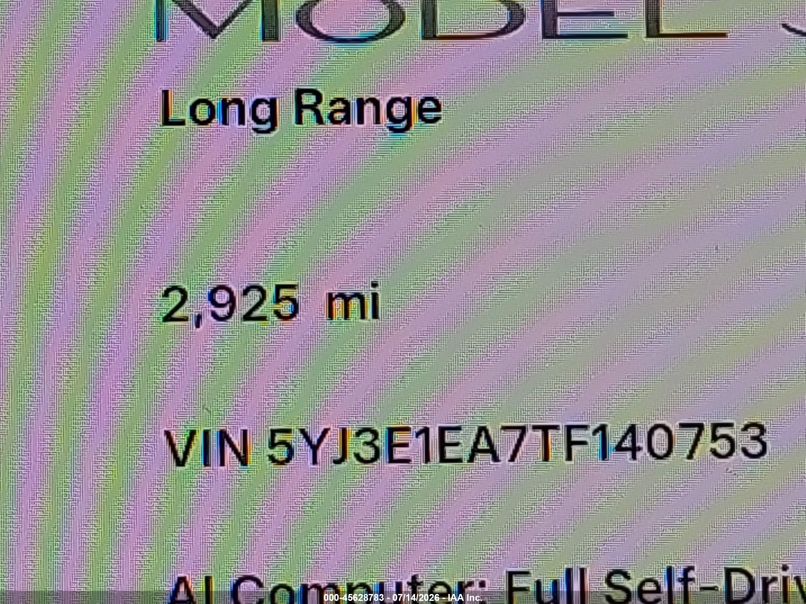 2026 TESLA MODEL 3