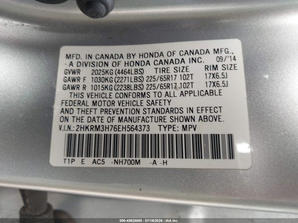 2014 HONDA CR-V EX-L