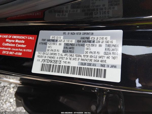 2019 MAZDA CX-5 GRAND TOURING