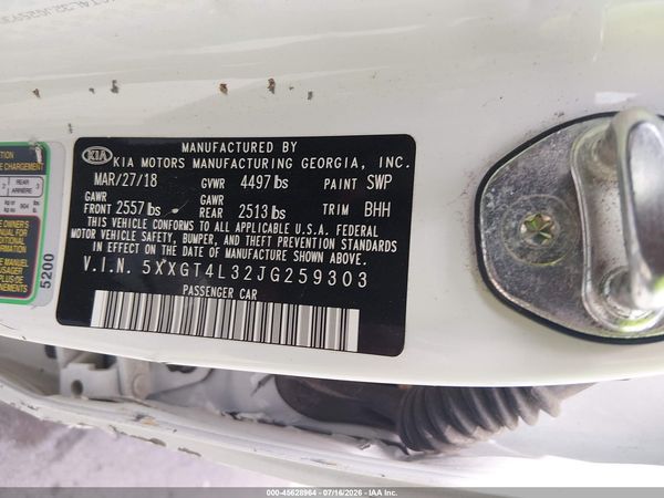 2018 KIA OPTIMA LX