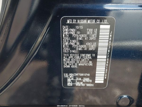 2016 INFINITI QX80