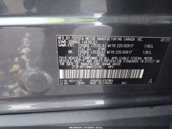 2021 TOYOTA RAV4 XLE