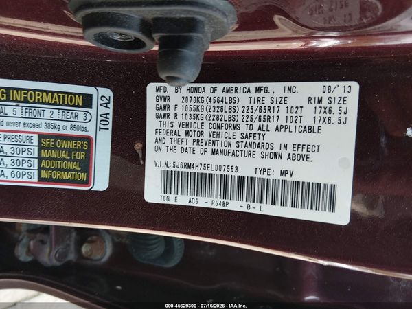 2014 HONDA CR-V EX-L