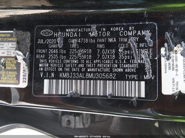 2021 HYUNDAI TUCSON SEL