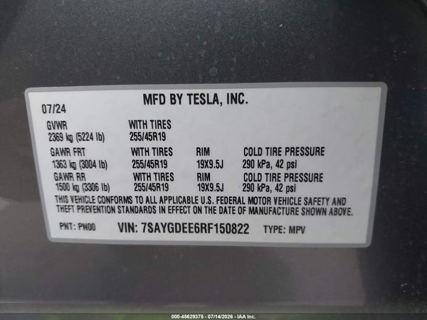 2024 TESLA MODEL Y