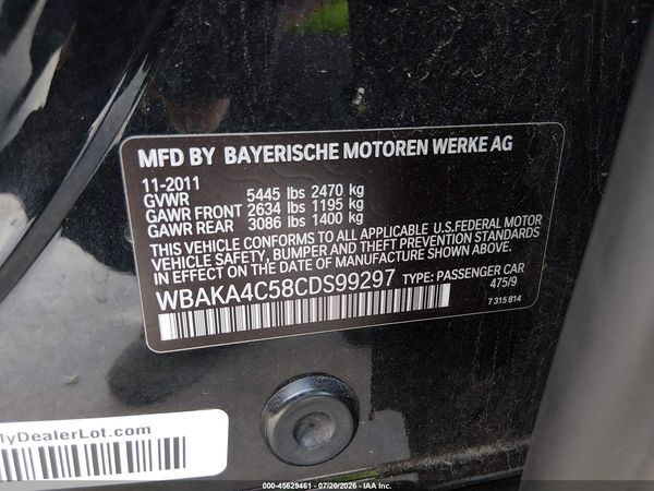 2012 BMW 740I
