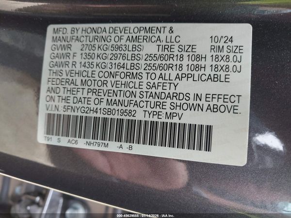 2025 HONDA PILOT EX-L