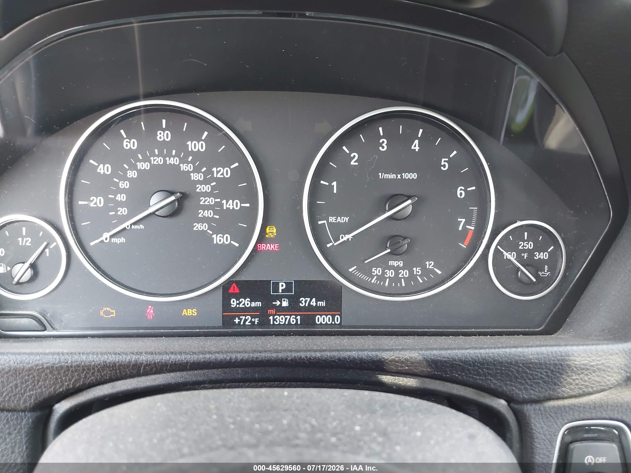 2016 BMW 320I XDRIVE