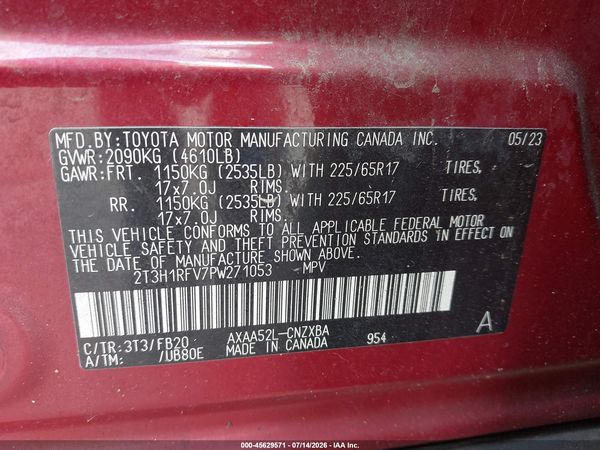2023 TOYOTA RAV4 LE