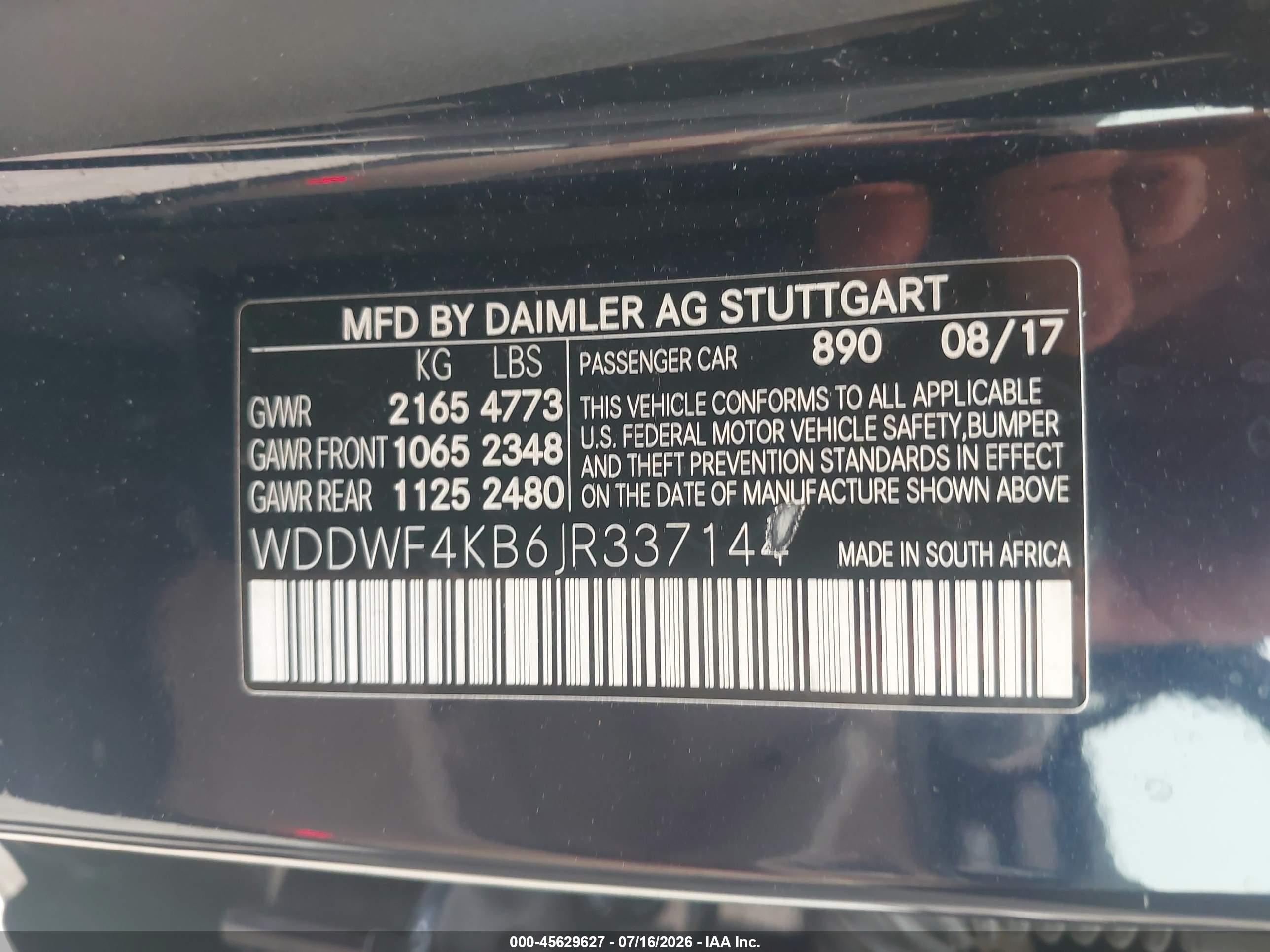 2018 MERCEDES-BENZ C 300 4MATIC
