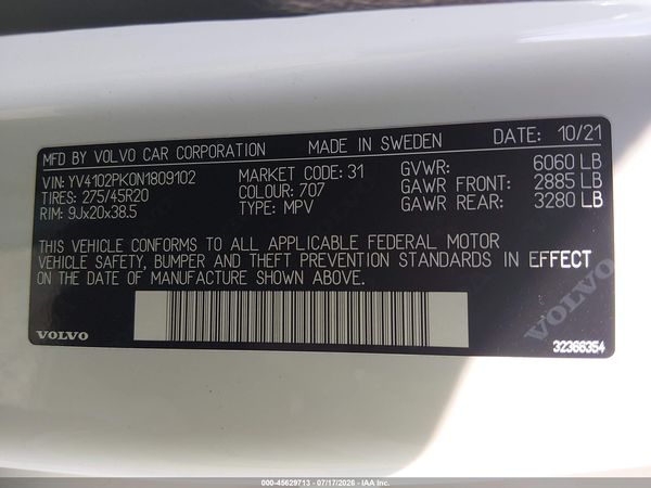 2022 VOLVO XC90 T5 MOMENTUM