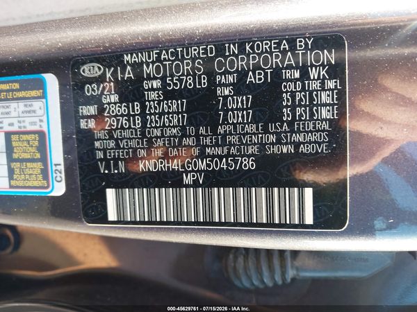 2021 KIA SORENTO HYBRID EX