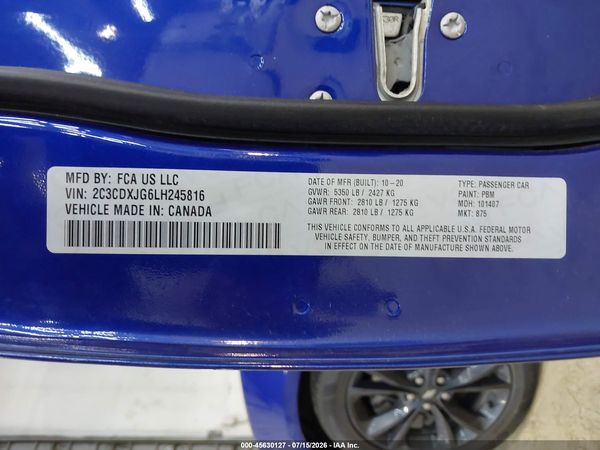 2020 DODGE CHARGER SXT AWD