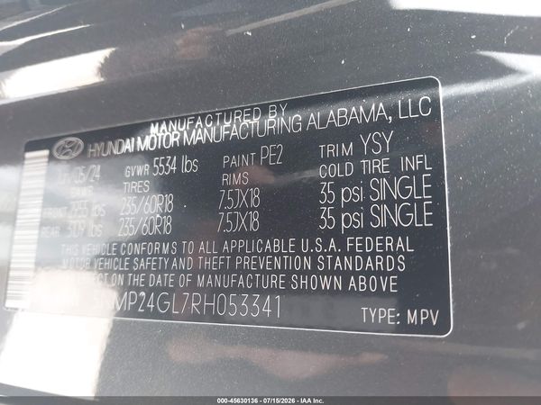 2024 HYUNDAI SANTA FE SEL
