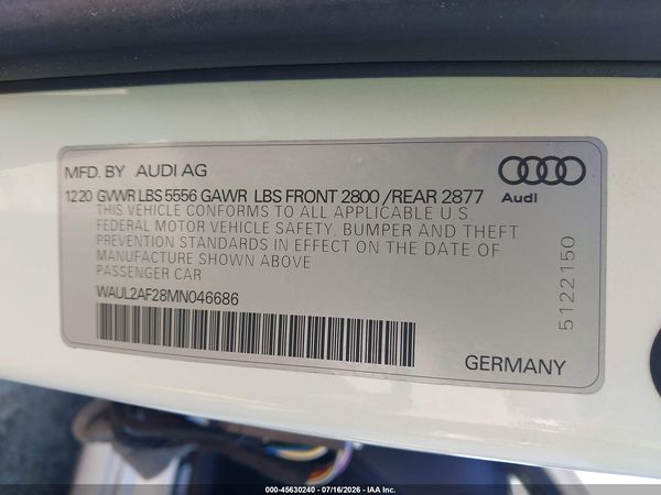 2021 AUDI A6