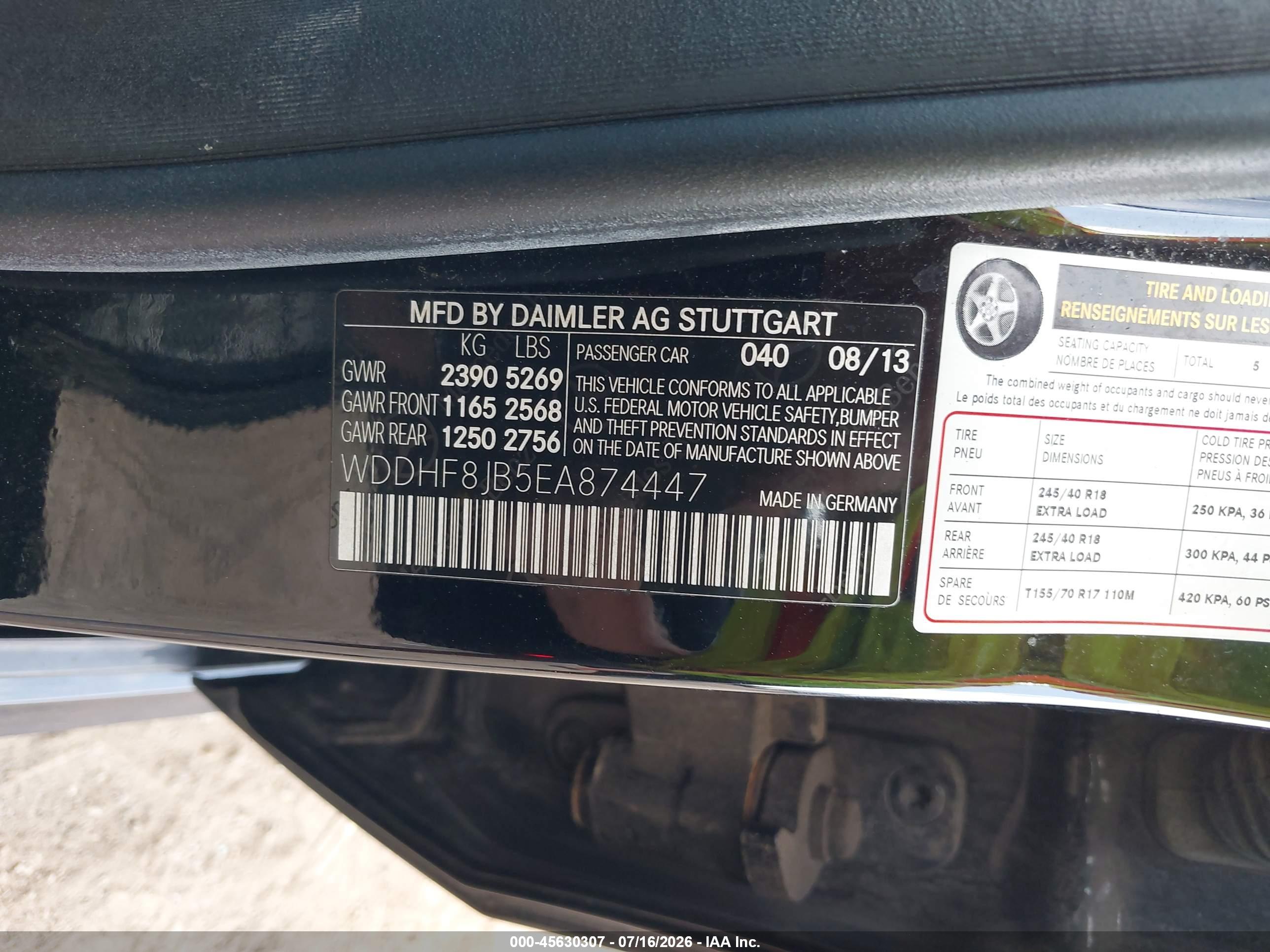 2014 MERCEDES-BENZ E 350 4MATIC