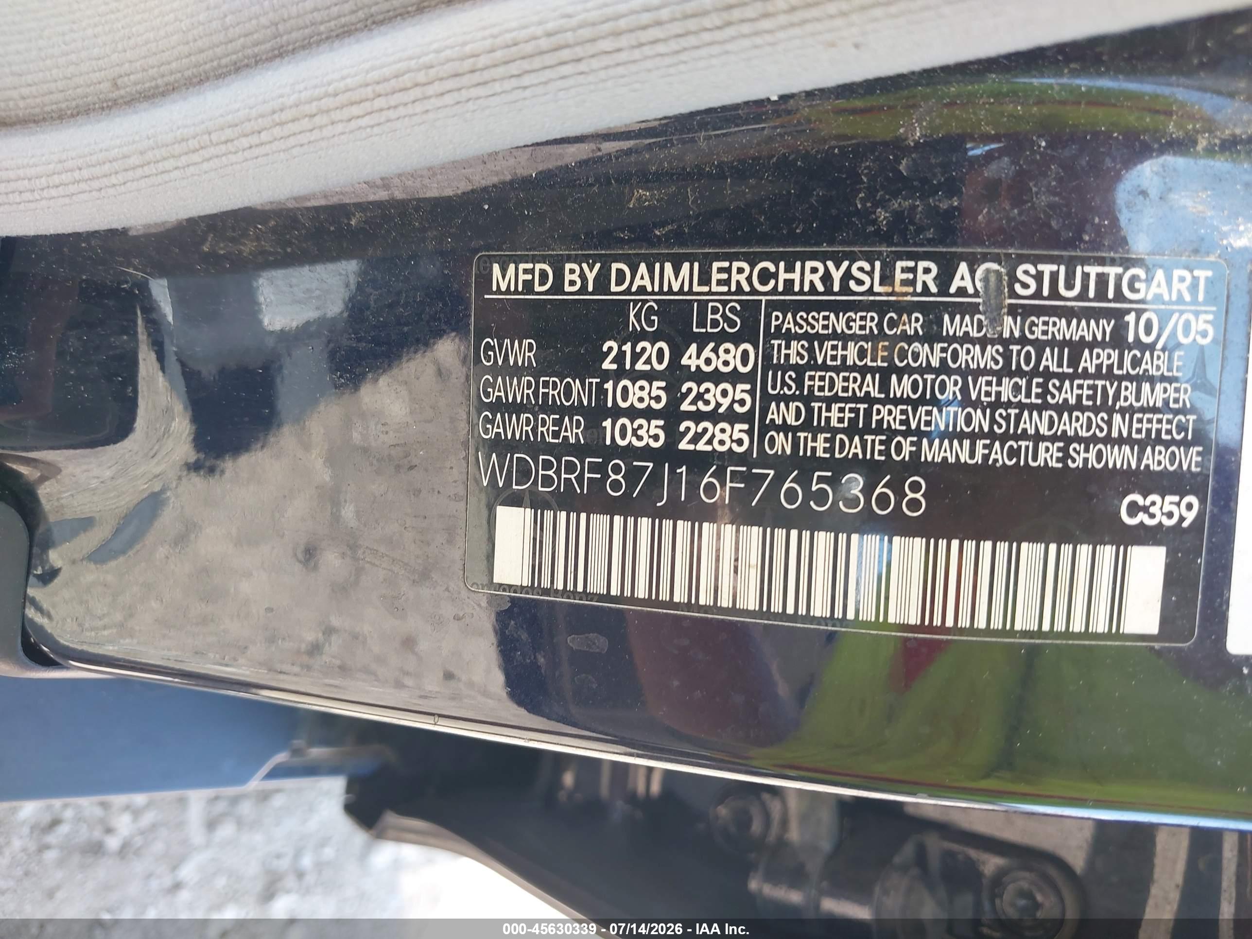 2006 MERCEDES-BENZ C 350 C350 4 MATIC