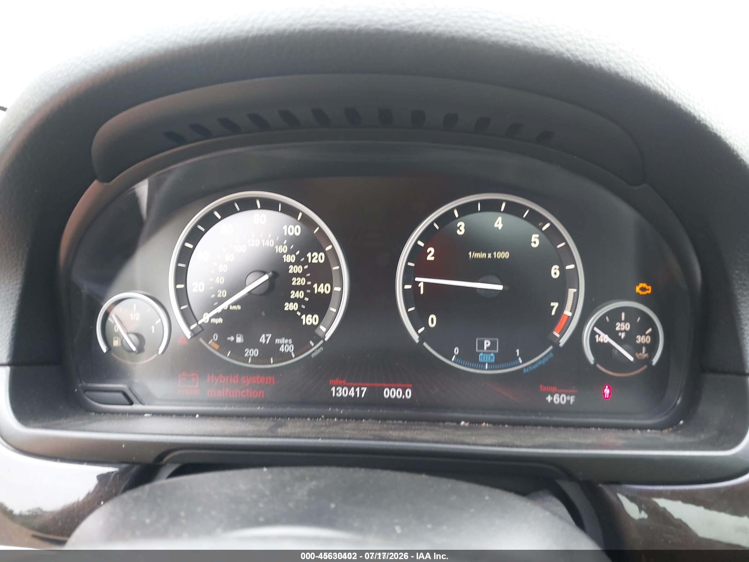 2012 BMW ACTIVEHYBRID 5