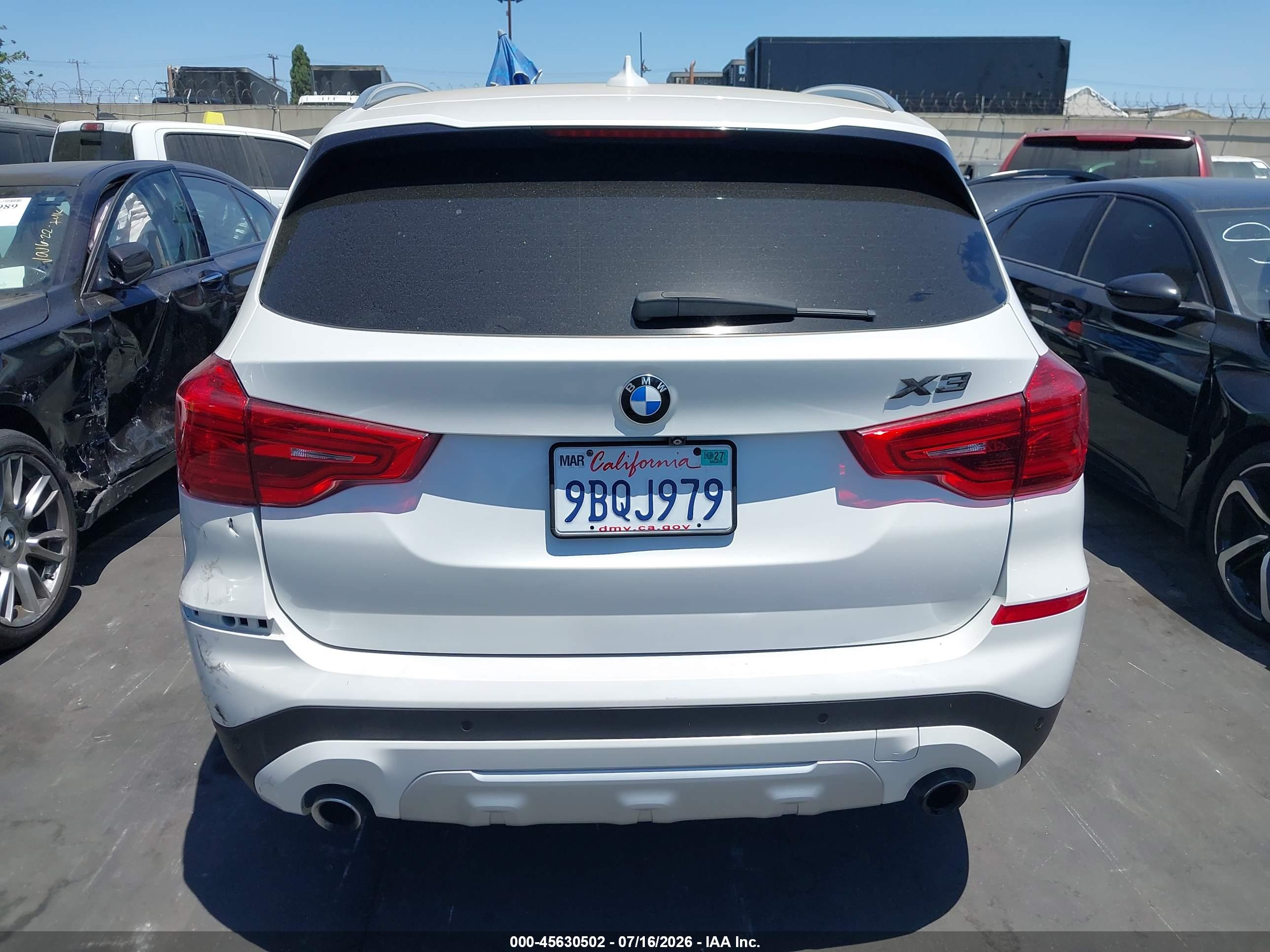 2019 BMW X3 SDRIVE30I