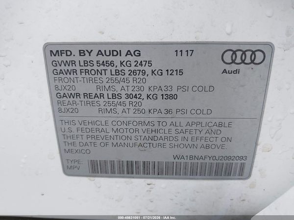 2018 AUDI Q5