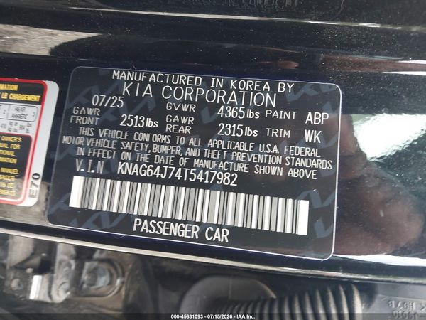 2026 KIA K5 GT-LINE FWD