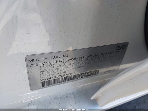 2014 AUDI A4 2.0T PREMIUM