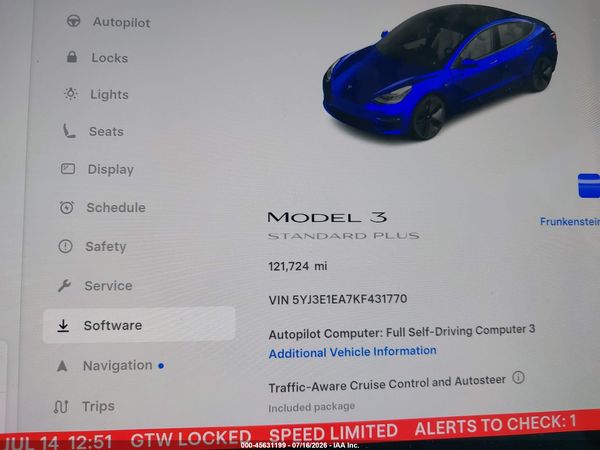 2019 TESLA MODEL 3 — I7