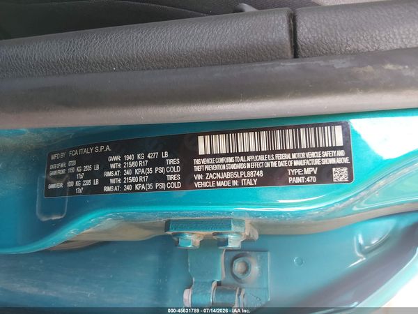 2020 JEEP RENEGADE LATITUDE FWD