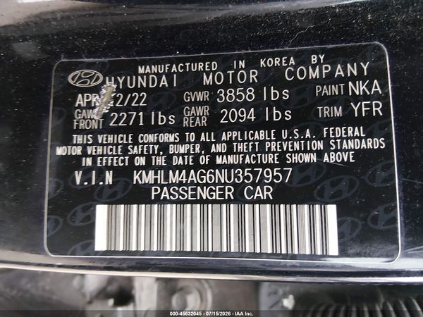 2022 HYUNDAI ELANTRA SEL