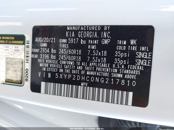 2022 KIA TELLURIDE LX