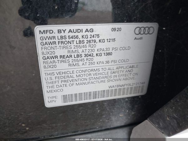 2020 AUDI Q5