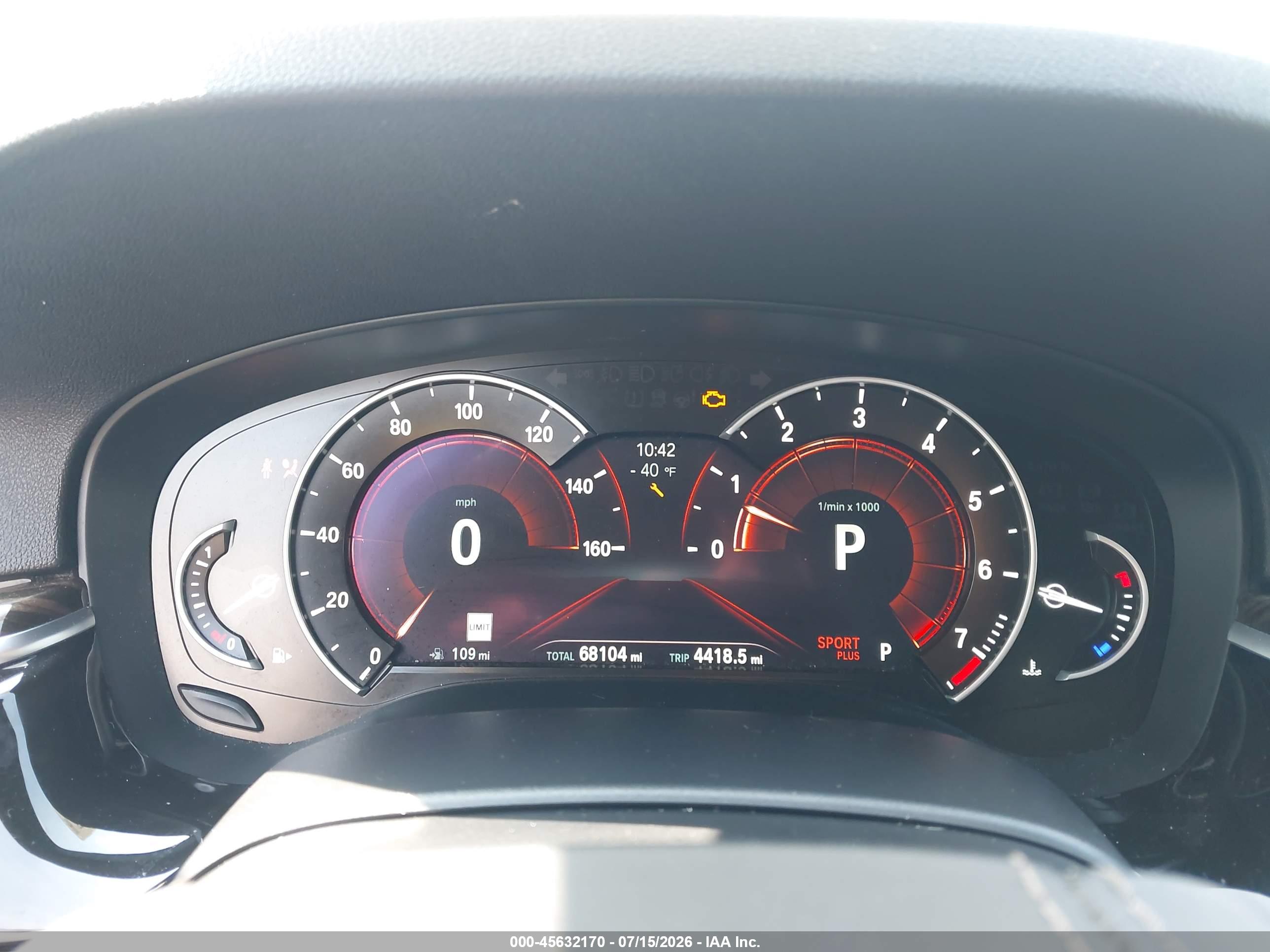 2019 BMW 540I