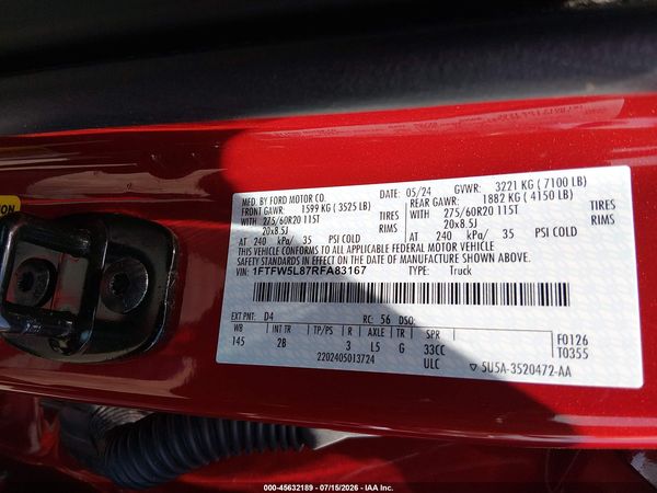 2024 FORD F-150 LARIAT